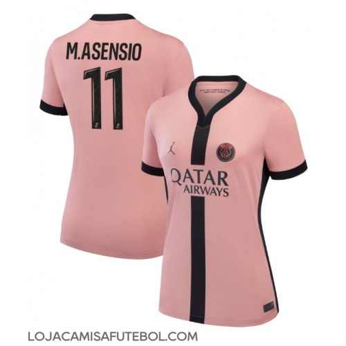 Camisa de Futebol Paris Saint-Germain Marco Asensio #11 Equipamento Alternativo Mulheres 2024-25 Manga Curta